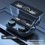 Black Long-Lasting Battery With Fast Charge 10 Earbuds